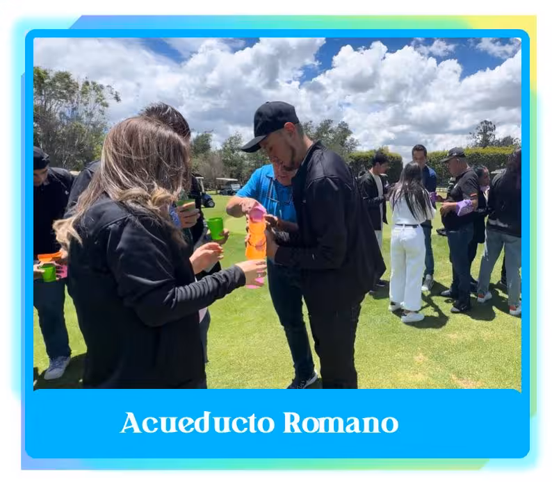 Team building: acueducto romano