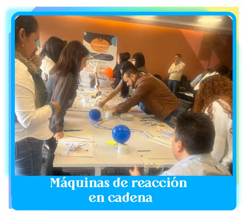 Team building: máquinas de reacción en cadena