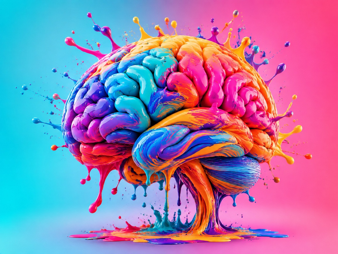 mente cerebro de colores